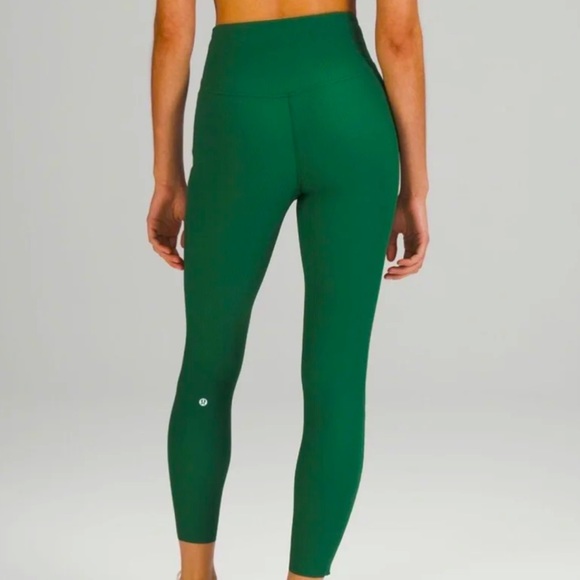 NEW Lululemon Base Pace High-Rise Ribbed 25" Tights - Picture 1 of 6
